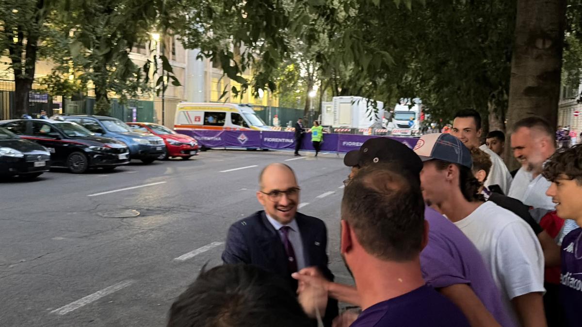 Fiorentina-Pisa, al Franchi è arrivato Giuseppe Commisso: le immagini
