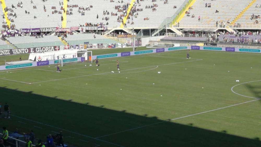 FOTO FV, Applausi del Franchi per Drago: lui ricambia