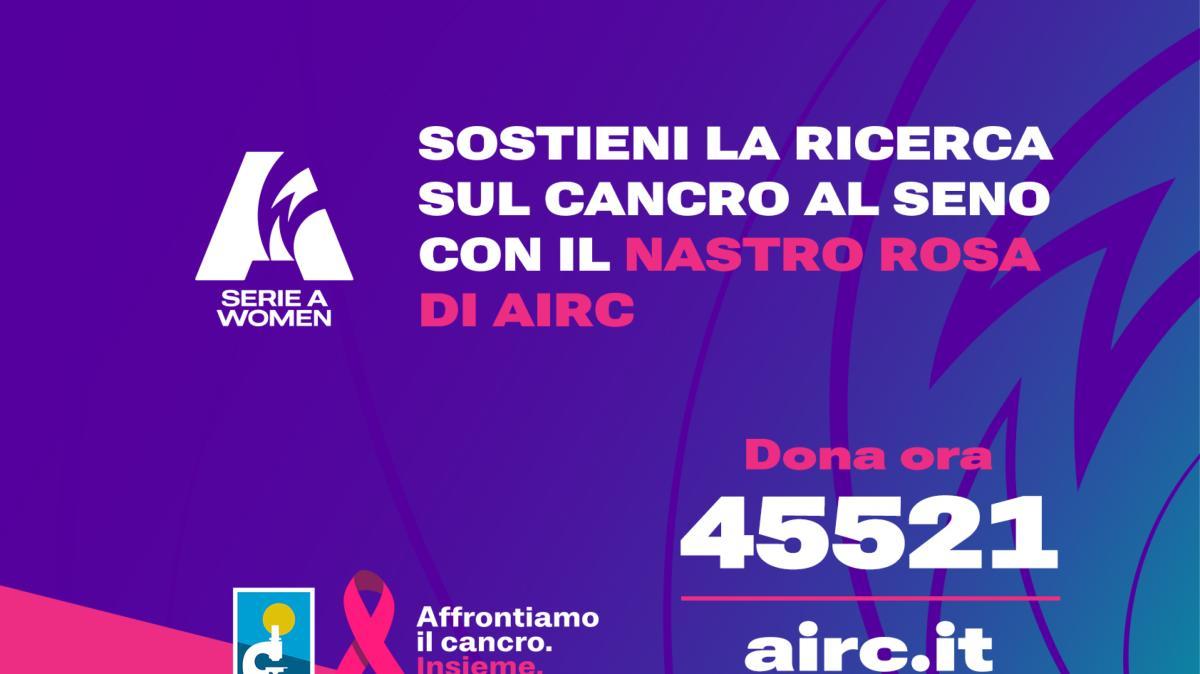 Calcio donne: la Serie A in campo con il "Nastro rosa" della Fondazione Airc