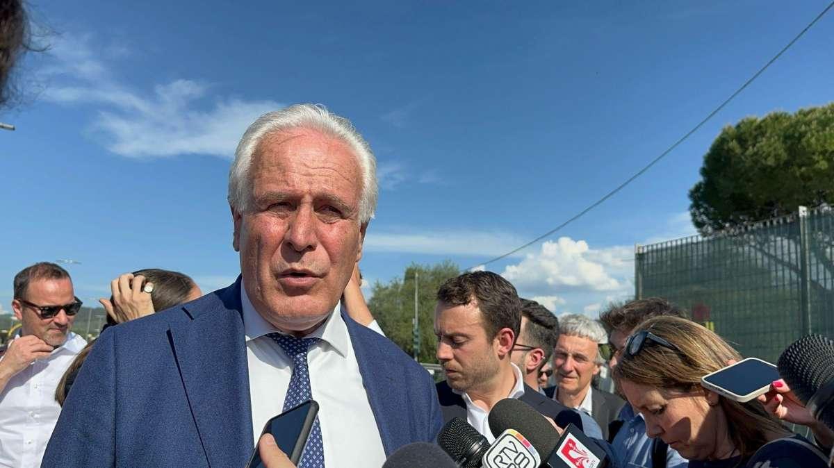 Eugenio Giani: "Tramvia per Bagno a Ripoli che soddisfazione. Betis-Fiorentina? Belle sensazioni"