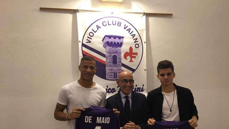 FOTO FV,  Hagi e De Maio alla cena del Vc Vaiano