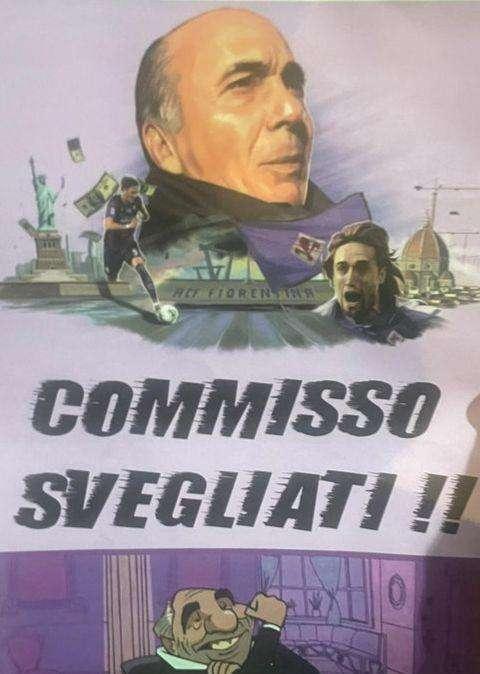 VIOLA, Dal Franchi volantini "Commisso svegliati"