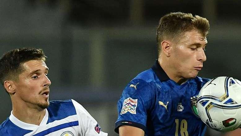 OLANDA-ITALIA, Finisce 0-1 il 1° tempo: gol di Barella