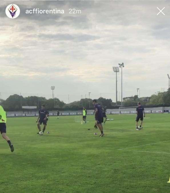 FOTO, Seduta pomeridiana per i viola al cs