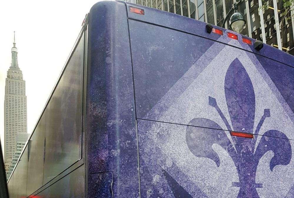 FOTO, Fiorentina parte da New York con il pullman