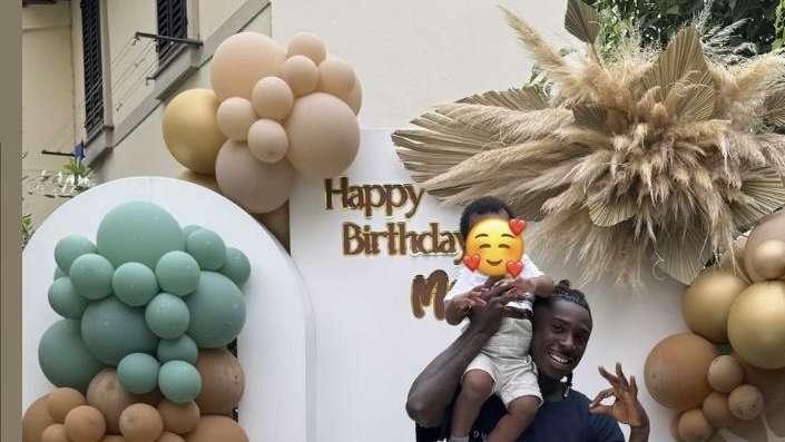 FOTO, Festa grande a casa Kean per 1 anno del figlio