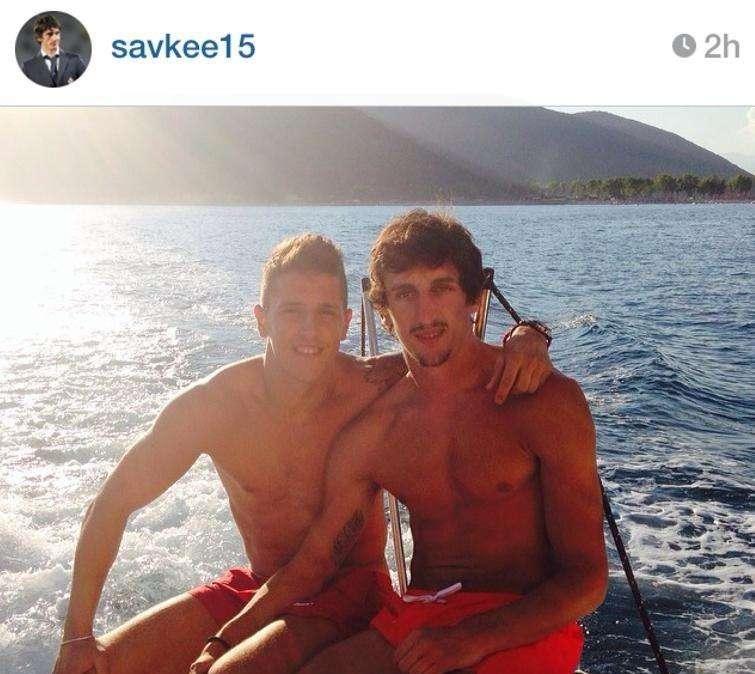 FOTO, Vacanze insieme per Savic e Jovetic