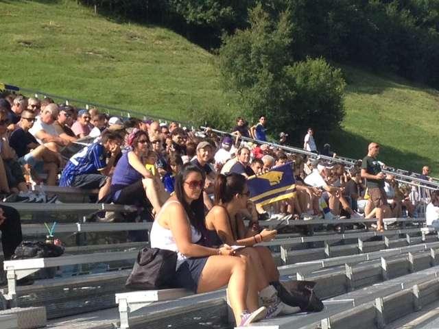 MOENA, Arrivano i primi tifosi, invasione gialloblu