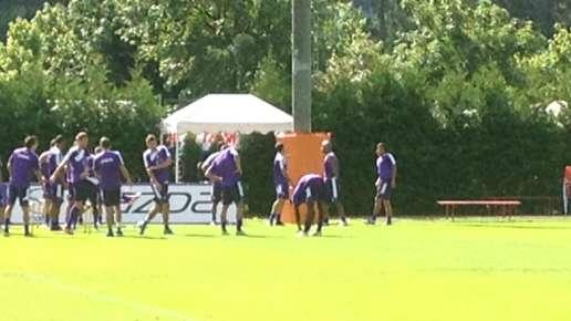 MOENA, Squadra in campo, clima molto disteso...