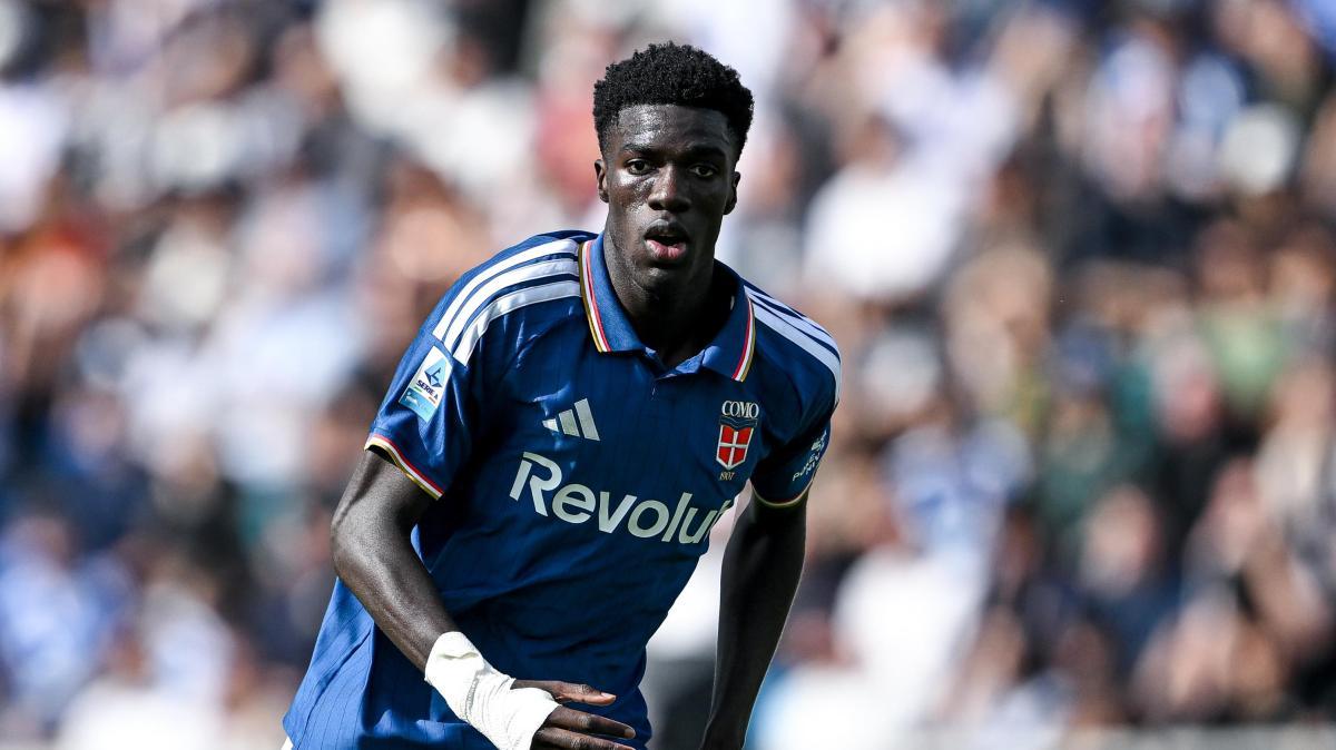 Tegola Como: Assane Diallo sarà fuori per circa tre settimane