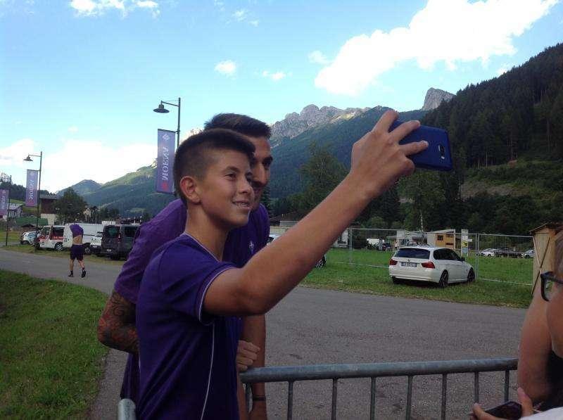 FOTO FV, Selfie extra per i viola dopo la crioterapia