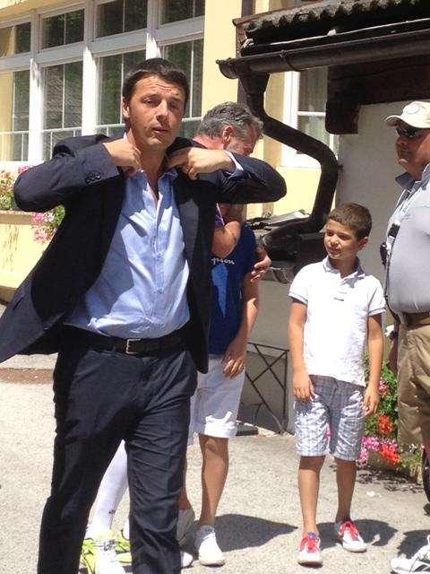 MOENA, Arrivato anche il sindaco Matteo Renzi