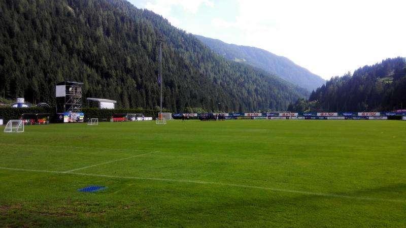 MOENA, Forte pioggia sul campo d'allenamento