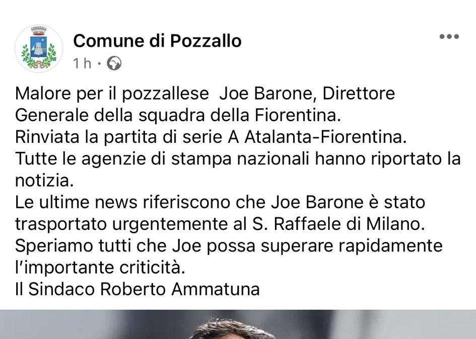 BARONE, Anche da Pozzallo un messaggio di solidarietà