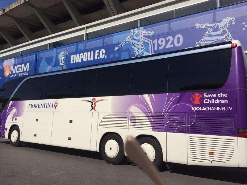 FOTO FV, La Fiorentina è arrivata al Castellani