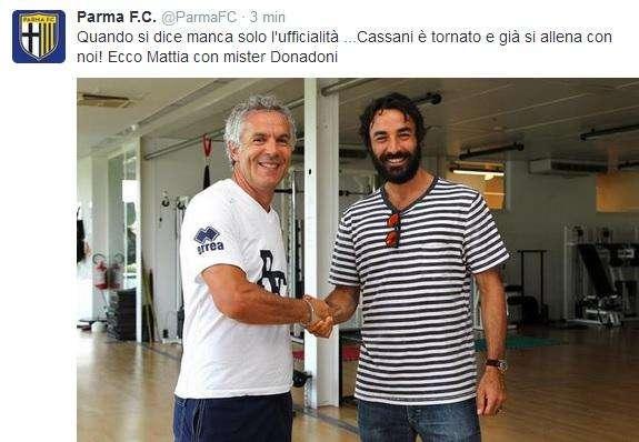 CASSANI, Già a Parma, manca solo l'ufficialità