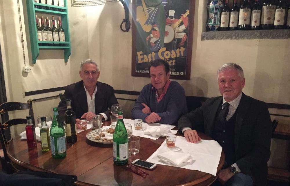 FOTO FV, Dunga a pranzo fuori con Salica e Roggi