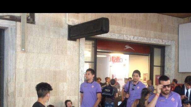 FOTO E VIDEO FV, Viola in partenza per Roma