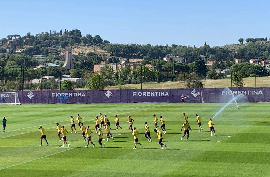 FIORENTINA, Le immagini dell'allenamento di oggi