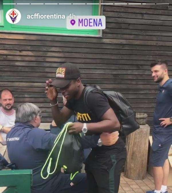 BANGU, Raggiunge i compagni in ritiro a Moena