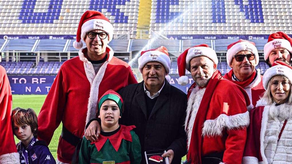 FOTO, Fiorentina insieme alla Compagnia Babbo Natale