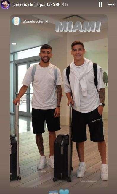 ARGENTINA, Nico e Quarta arrivati nel ritiro della Selección