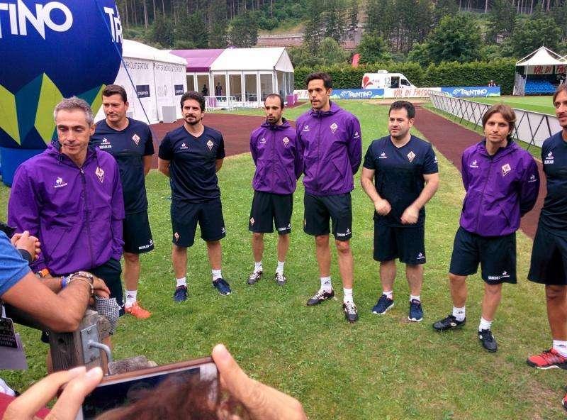 FOTO FV, Sousa, lo staff e il saluto ai giornalisti