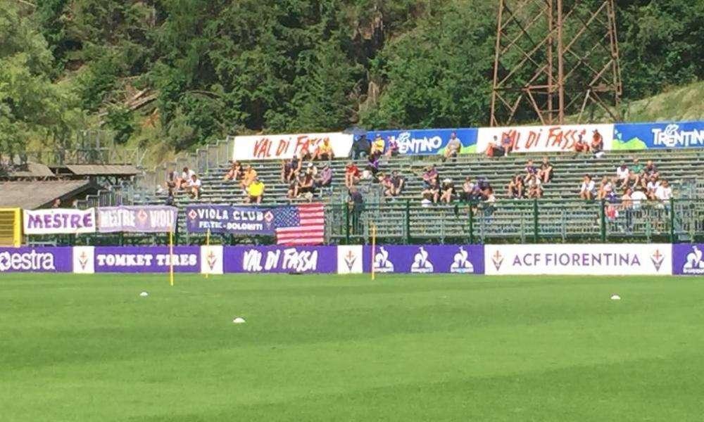 FOTO FV, Una bandiera Usa sulle tribune