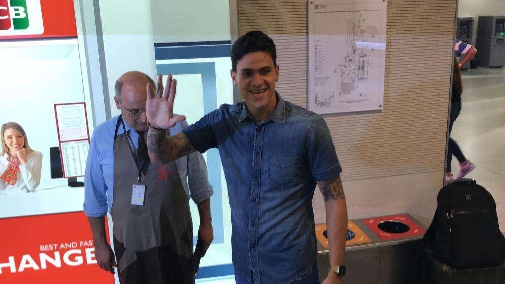FOTO, Pedro oggi in visita al Franchi con l'agente