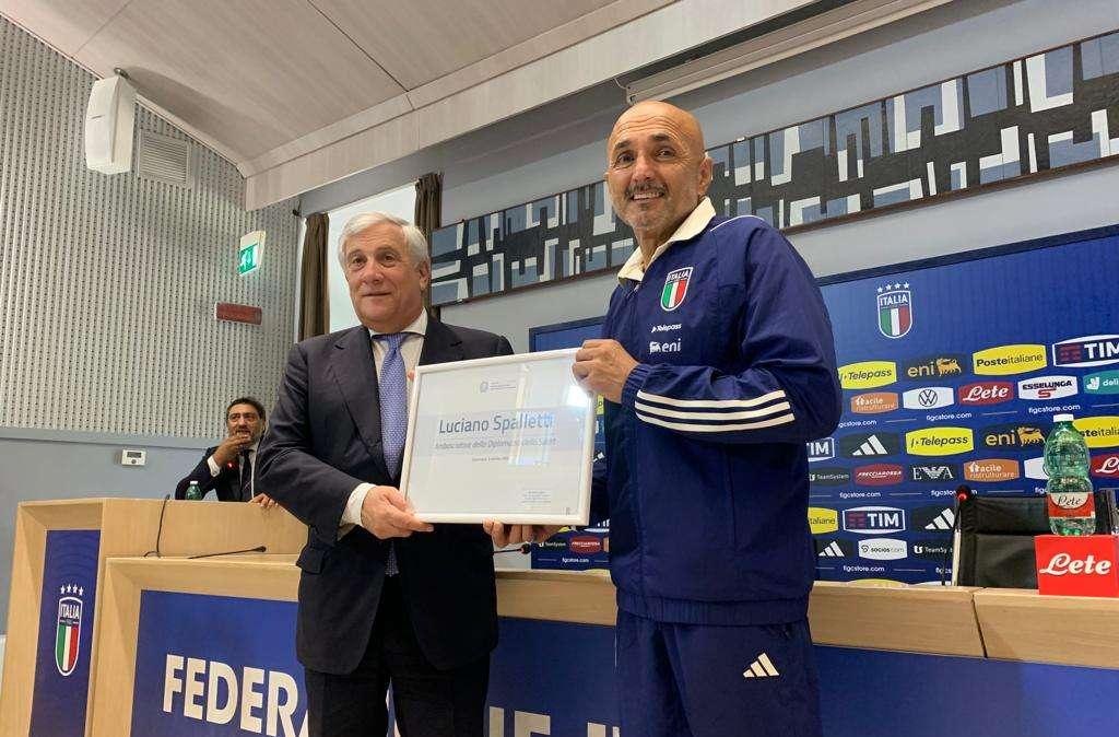 FOTO FV, Tajani nomina ambasciatore Spalletti 