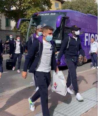 VIDEO FV, L'arrivo della squadra al Franchi. DV9...