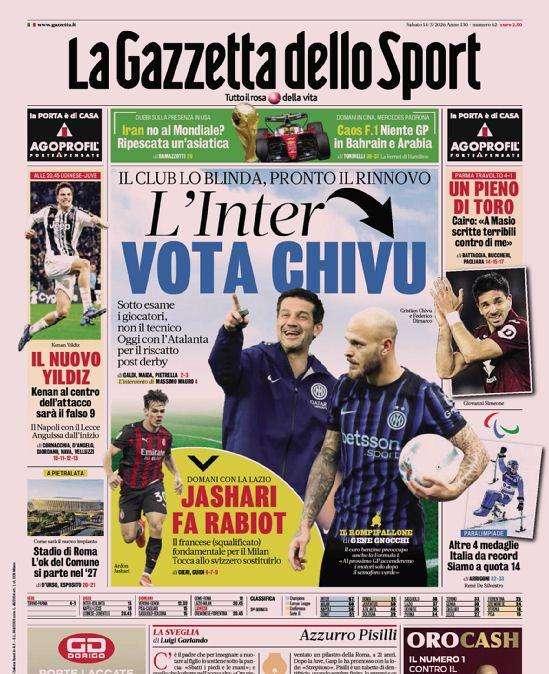 Rassegna stampa, le prime pagine dei quotidiani sportivi in edicola