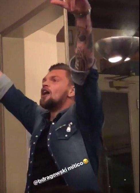 FOTO, Dragowski show a cena con i compagni