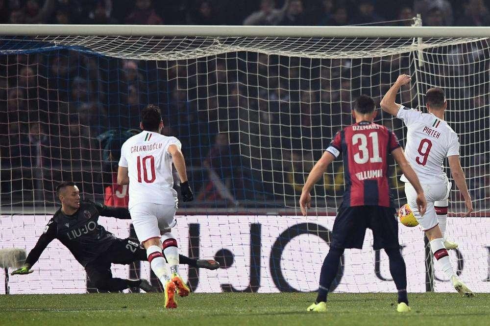 SERIE A, Il Milan vince a Bologna nel posticipo
