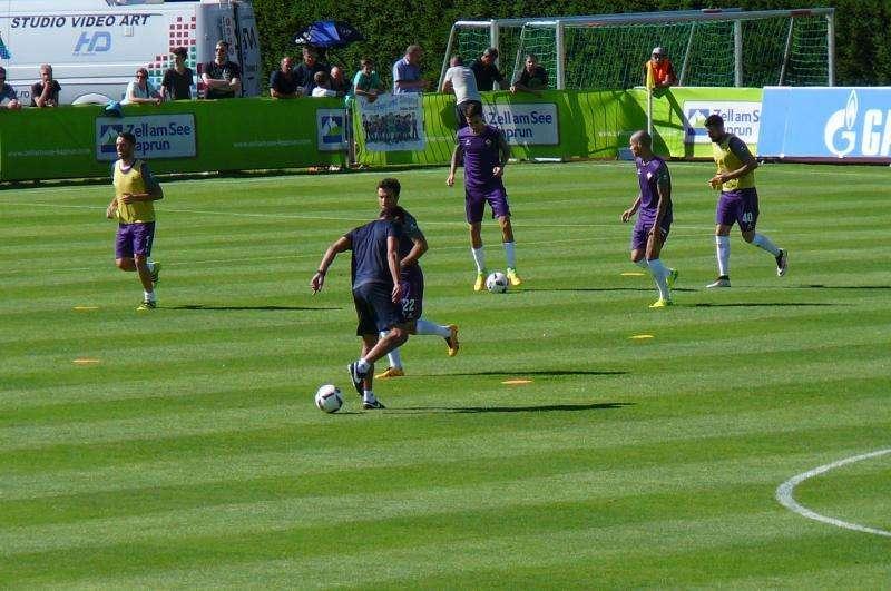 FOTO FV, La Fiorentina inizia il suo riscaldamento