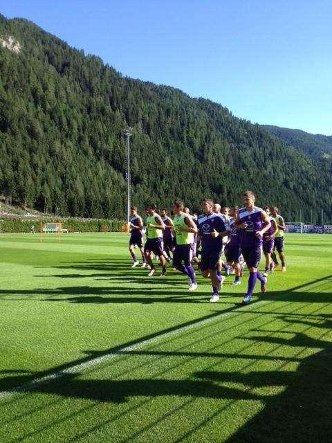 MOENA, Inizia il primo allenamento viola