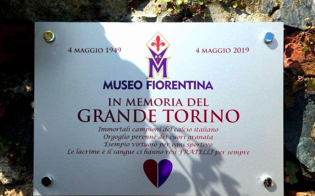 FOTO, ACF ricorda il Grande Torino: "Solo il fato li vinse"
