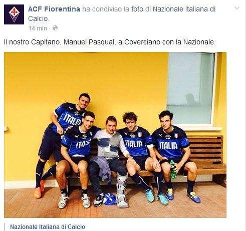 ACF, Ecco Pasqual con la Nazionale a Coverciano