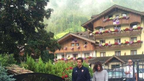 FOTO FV, Torreño con moglie e figlio a passeggio