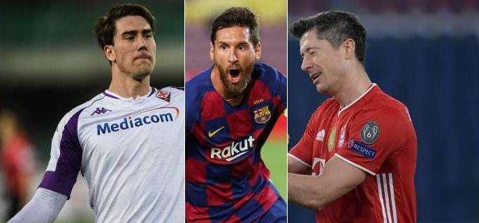 RECORD SU RECORD: VLAHOVIC AGGANCIA MESSI-LEWANDOWSKI