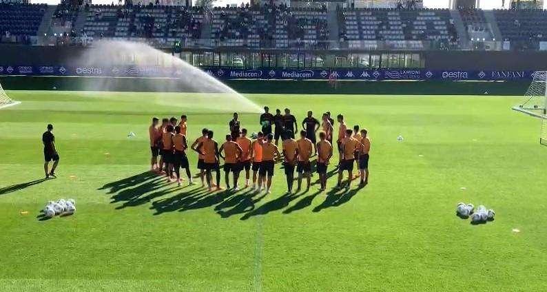 VIDEO FV, Squadra in cerchio, parla Palladino. Poi il torello