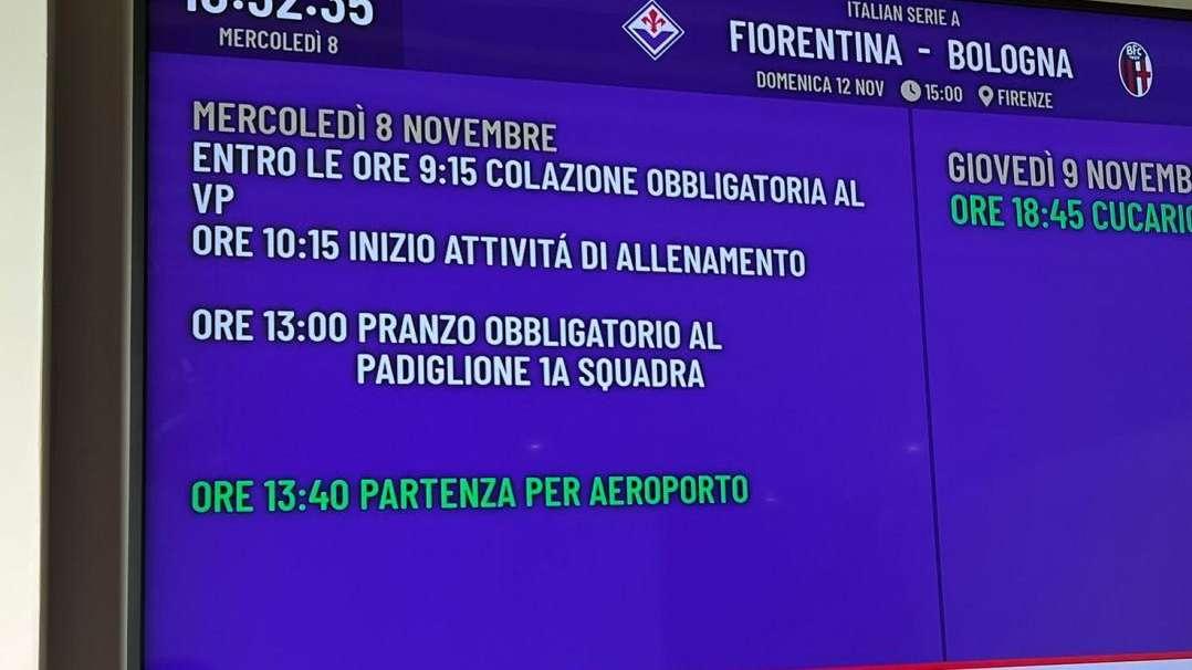 CONFERENCE, Il programma della trasferta viola