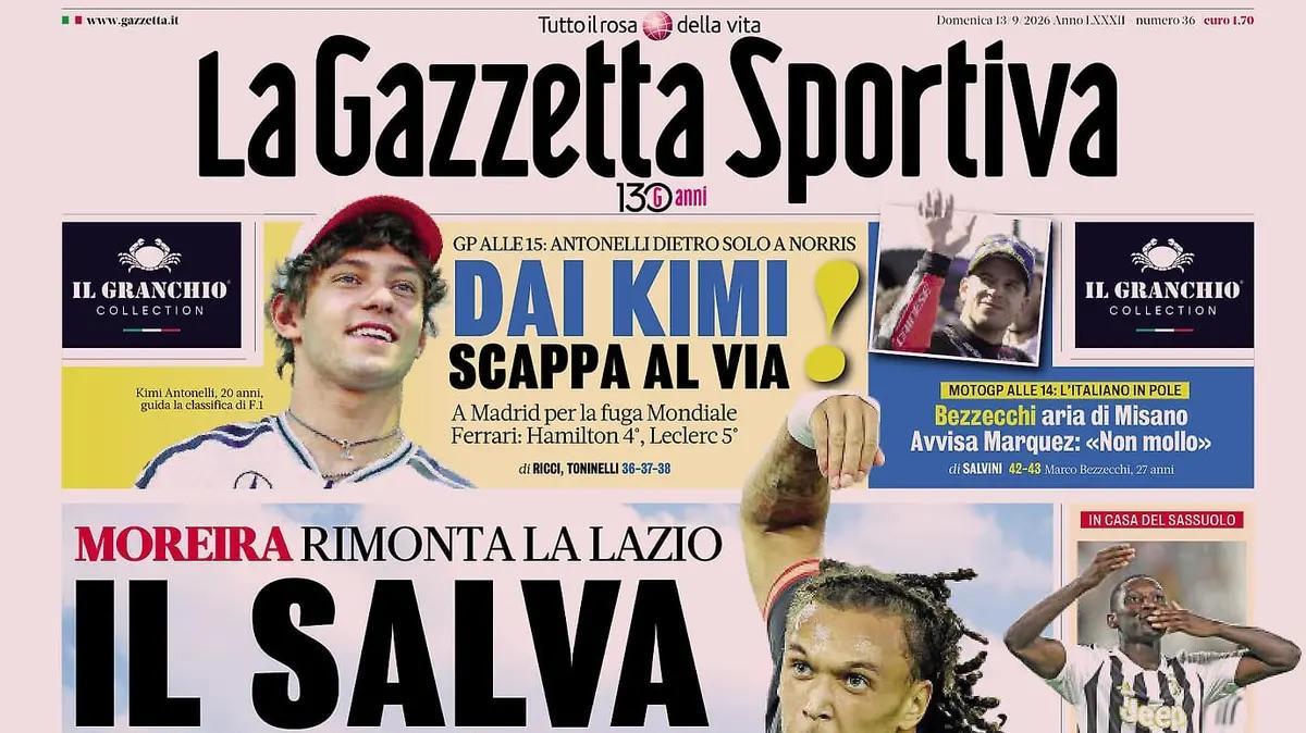 Rassegna stampa, ecco le prime pagine dei quotidiani sportivi
