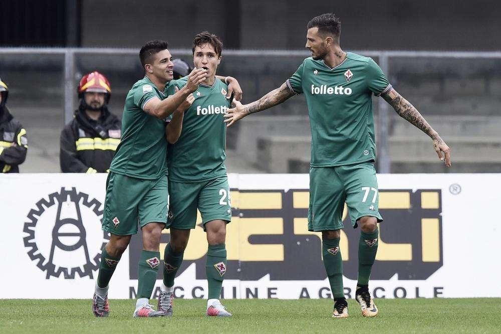 CHIEVO-FIORE, 1-1 al 45': Castro risponde a Simeone