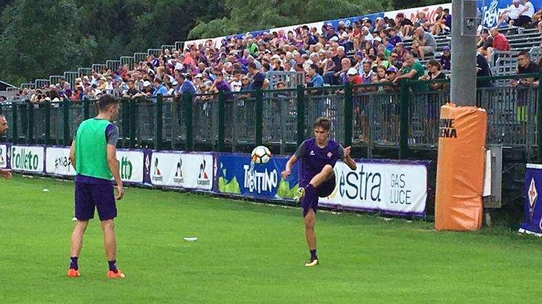 FOTO FV, Chiesa e Milenkovic palleggiano a parte
