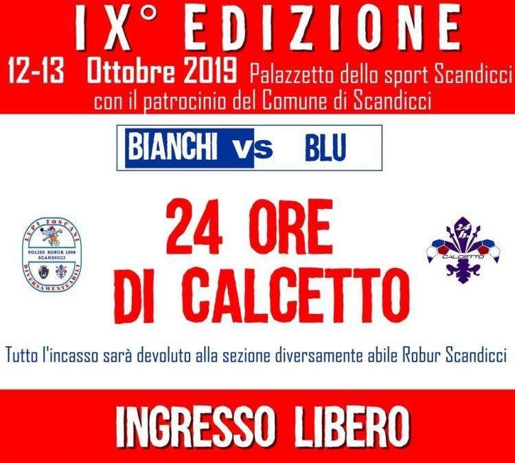 BENEFICENZA, A Scandicci torna la 24 ore di calcetto