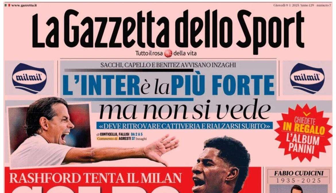 RASSEGNA STAMPA, Le prime pagine dei quotidiani