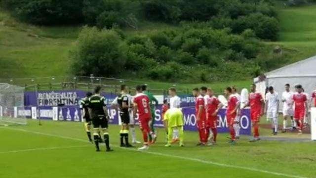 VIDEO FV, L'ingresso in campo di Fiorentina e Bari