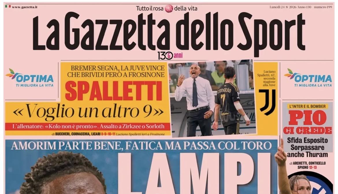 Rassegna stampa, le prime pagine dei quotidiani sportivi in edicola