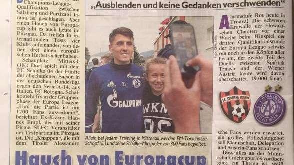 K. ZEITUNG, Viola-Bayer: aria di vera Europa 